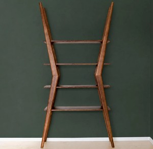 <b>Modern</b> Wooden Ladder Bookcase 4 <b>Shelves</b> Freestanding Backless Storage Rack for Living Room Home Office - Product Image 3
