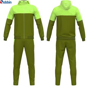 Top Quality Custom Design Zip up Hooded Men <b>Soccer</b> Jacket and Pants Training Wear Football Jacket Tracksuit Suits All Season - Product Image 3