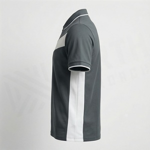 เสื้อโปโลชาย แขนสั้น ทรงเข้ารูป ผ้าฝ้าย สำหรับกีฬากอล์ฟ มีซิป ปรับแต่งสีได้ มีไซส์ใหญ่ เสื้อผ้ากีฬา - Product Image 3