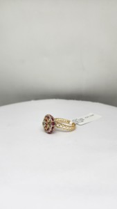 Modern 14K Natural Diamond Ladies Ring SI Purity H Color 0.8ct 1.5ct Fancy <b>Light</b> Stone Rhodium Plated Luxury Net 3.53g for - Product Image 2