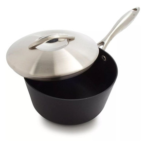 Professional Kitchen Aluminum Non-Stick Sauté <b>Pan</b> with Reinforced Edges and Anti-Heat Handle for Safe Cooking - Product Image 2