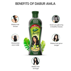 Aceite capilar de amla para un cabello fuerte, largo y grueso, 450 ml, nutrición profunda de la raíz, cuidado del cuero cabelludo, fórmula anticaída y para el crecimiento del cabello, sets de cuidado capilar - Product Image 2