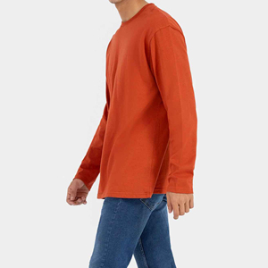 เสื้อยืดคอกลมแขนสั้นผู้ชาย ผ้าฝ้าย 200 กรัม สีพื้น เรียบง่าย สวมใส่สบาย ขายดี เสื้อยืดผู้ชาย - Product Image 4