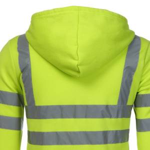 Sudadera de Seguridad con Capucha, Reflectante, de Alta Visibilidad ANSI Clase 2, con LED Intermitente, Impermeable, Ligera y Antiarrugas, en Oferta - Product Image 5