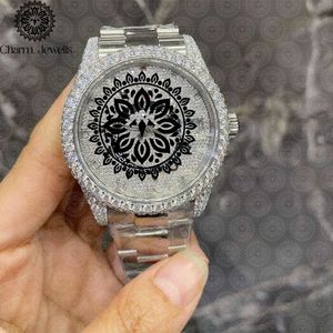 Charm Jewells Luxury Stainless Steel <b>Watch</b> 36mm Analog Quartz Round Dial Women Fashion Luminous Fold Clasp - Product Image 1