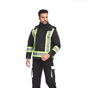 Veste de sécurité réfléchissante sur mesure, haute visibilité, vêtements de travail, uniformes d'hiver pour travaux routiers en extérieur, tenues de travail 2026 - Product Image 1
