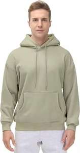 Sudaderas Extra Grandes para Hombre, 100% Algodón, Felpa, Ropa Casual, Transpirable, Ecológica, Diseño de Bolsillo Personalizado - Product Image 4