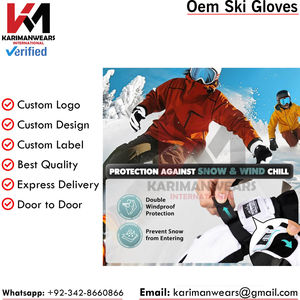 Gants de ski d'hiver, isolés thermiquement, coupe-vent, imperméables, matériau durable, ajustement confortable, design haute adhérence - Product Image 6