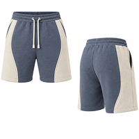 Shorts thermiques en maille gaufrée pour hommes, décontractés, de sport, avec cordon de serrage, taille élastique, logo personnalisé, OEM ODM, fournisseur de vêtements en gros