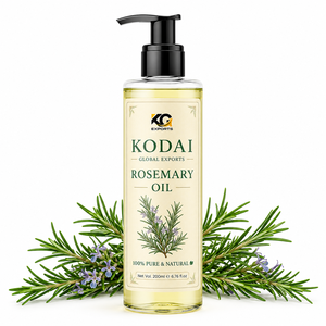 Aceite de Romero Kodai 100% Puro y Natural, Líquido Herbal con Enchufe Estadounidense para el Cuidado de la Piel, Cabello y Cuerpo, de Tamil Nadu, en Barril/Tambor/Lata - Product Image 1