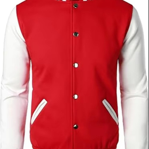 OEM Manufacturer High Quality Varsity <b>Jacket</b> <b>Men</b> Embroidery Leather Sleeves Custom Baseball Letterman Varsity <b>Jacket</b> - Product Image 4