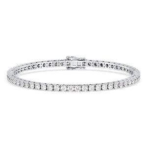 REYES Customize 925 Sterling <b>Silver</b> VVS Moissanite Tennis Bracelets 14K Gold Rhodium Plated Wedding Gift Fine Jewelry <b>For</b> <b>Women</b> - Product Image 1