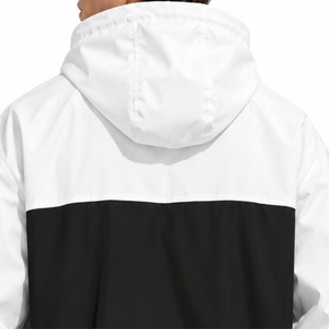 <b>Men</b> Winter Hooded Windbreaker <b>Jacket</b> Zipper Closure Elastic Waist Side Hand Pockets Long Sleeve Lightweight Comfortable <b>Letter</b> - Product Image 6