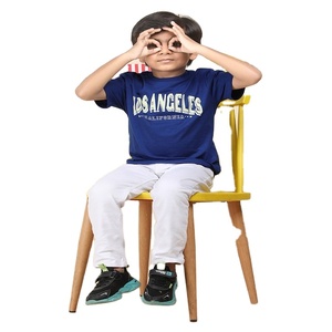 T-shirt Little Gem 100% coton pour garçons à col rond avec différentes méthodes d'impression exportées dans le monde entier - Product Image 4