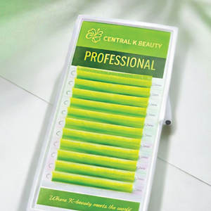 OEM Yellow Neon Volume <b>Eyelash</b> <b>Extensions</b> Korean PBT Volume Lashes Private Label Korea False <b>Eyelash</b> <b>Mink</b> <b>Eyelashes</b> Matt Lash - Product Image 5