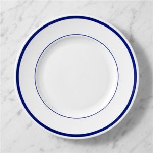 Wholesale Retro Enamel-Style <b>Charger</b> <b>Plate</b> | Blue Rimmed Round Underplate | 13 inch Wedding Decoration Dinner <b>Plate</b> for Events - Product Image 6