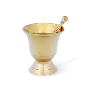 Mortier et pilon en laiton gravés, produit en promotion, faits à la main, prix de gros - Product Image 6
