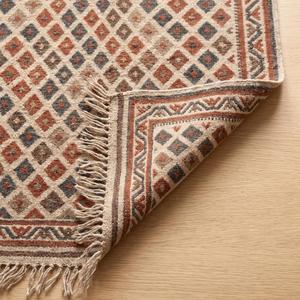 Tapis en laine bouclée tissé à la main de qualité supérieure - Couleur unie, antidérapant, tapis de sol moderne avec franges pour usage domestique et commercial - Product Image 6