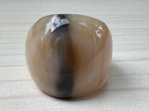 Oval Polished Buffalo Horn Modern <b>Signet</b> <b>Ring</b> Natural Crafted Organic Material Men <b>Women</b> Wedding Decoration Gift Handicrafts - Product Image 3