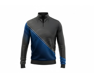 OEM Sublimation Quarter Zip Uniform <b>Jacket</b> Manufacturer <b>Men</b> Women Youth Sportswear Quick Dry Team <b>Pullover</b> - Product Image 6