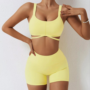 2026 Custom Sublimation Cotton Women's Yoga Set <b>One</b> Set Short Lightweight High Quality Sportswear in Latest Style on Sale - Product Image 1