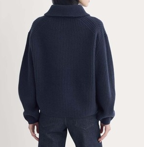 Chic V-Neck Cable Knit Winter Breathable Sweater Women's Thick Warm Luxury <b>Jumper</b> Shirt High-End Apparel for USA - Product Image 3