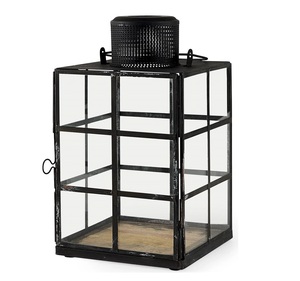 Portavelas y faroles de metal con acabado verde salvia de diseño estándar ridículamente elegantes para decoración del hogar, personalizables. - Product Image 6