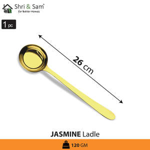 ทัพพีสเตนเลสคอลเลกชันมะลิเคลือบทอง - Product Image 3