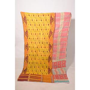 Cotton Kantha <b>Stitch</b> Gudri Handmade Reversible Quilt Traditional Bed Cover for Home and Gifting - Product Image 4