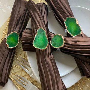 Elegante Anillo para Servilletas de Resina Clásica, Hecho a Mano, Ecológico, Duradero, Decoración de Mesa de Comedor de Lujo, Decoración de Mesa para Bodas y Hoteles - Product Image 1