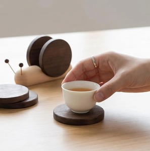 Wholesale Wooden Coaster Set Reusable Heat Resistant Cup <b>Mats</b> for Cafes and Restaurants - Product Image 5
