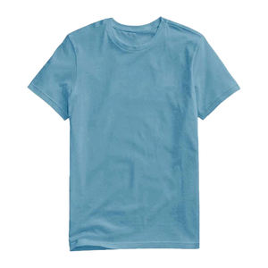 เสื้อยืดแขนสั้นสีกรมท่าสำหรับผู้ชาย คอกลม ทรงปกติ สวมใส่สบาย ผ้าฝ้ายเจอร์ซีย์ถัก 100% สีพื้น ทรงโอเวอร์ไซส์ ระบายอากาศได้ดี น้ำหนัก 220 กรัม - Product Image 6