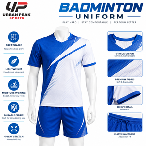 Uniforme de badminton personnalisé avec tissu de qualité, coutures durables et construction flexible pour les équipes, les clubs, les écoles et les sports - Product Image 6