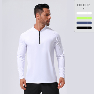 Camiseta Deportiva de Manga Larga con Cierre de Cremallera Delantera para Hombre, Ligera, Transpirable, Elástica, de Secado Rápido, para Golf - Product Image 3