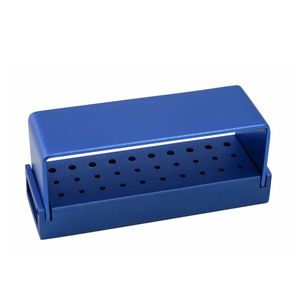 Caja organizadora de fresas dentales de 30 orificios de aluminio, soporte de fresas autoclavable - Product Image 4