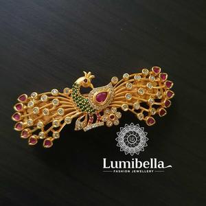 Gold Alloy Hair Clips for Kids-Casual Cartoon Animal Hair Pins with Pearl Decor 6*3.5cm - Product Image 3