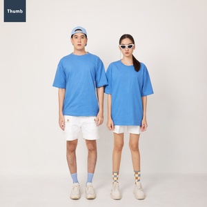 Men's Clothes Blank Oversized T-shirt 100% Cotton Streetwear Hip Hop Custom <b>Logo</b> Solid Eco-Friendly Breathable Silk Screen 220g - Product Image 2