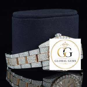 Reloj de Pulsera de Diamantes Glamurosos con Incrustaciones de Moissanita VVS de Alta Calidad para Ocasiones Especiales en Venta al por Mayor - Product Image 5