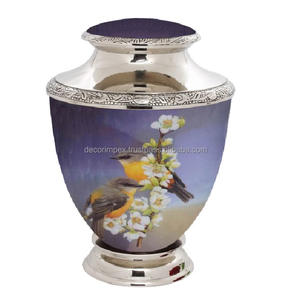Decorative Metal Cremation Urn Customization <b>Memorial</b> Urn Durable with Polished Design at wholesale price - Product Image 4