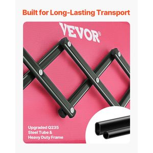 Carrito de jardín plegable para exteriores de alta resistencia de 120L y 225LBS, carrito de jardín plegable rosa para acampar para aventuras al aire libre - Product Image 6