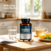 OEM 3000mg Molène Énergie Détox Pulmonaire Soutien Respiratoire Complément Formule Herbacée Naturelle Capsules Sans OGM Vente en Gros Adulte 60