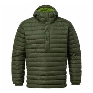 Chaqueta Acolchada con Capucha para Hombre, Diseño Color Block, Invierno, Casual, Resistente al Viento, Relleno Grueso de Poliéster, Corte Regular, Cierre de un Solo Botón - Product Image 5