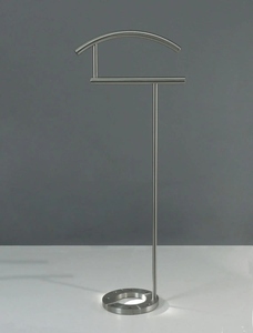 Porte-manteau design moderne en métal, support à vêtements sur pied avec base circulaire ouverte, options personnalisées de luxe pour chambre à coucher - Product Image 5