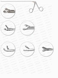 Jako-Kleinsasser Micro-Laryngeal Cup Forceps 22cm – Pince à biopsie des cordes vocales en acier inoxydable – Instrument endolaryngé ORL - Product Image 1