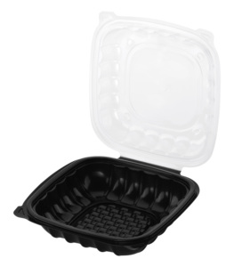 Contenedor de Alimentos Reutilizable para Llevar, Apto para Microondas, de PP Negro, con Tapa Transparente, Desechable, para Viajes y Picnic, Libre de BPA, Reciclable, Diseño Moderno - Product Image 4