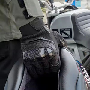 Gants de moto pour hommes, gants de motard respirants en cuir pour l'été, service OEM personnalisé - Product Image 6