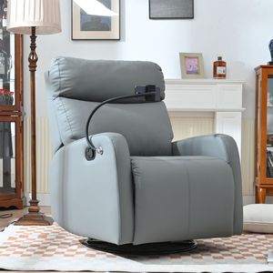 Modern <b>Small</b> Swivel Rocker Recliner <b>Chair</b> 360 Degree Glider for Nursery Bedroom-Rocking Recliner Bedro - Product Image 2