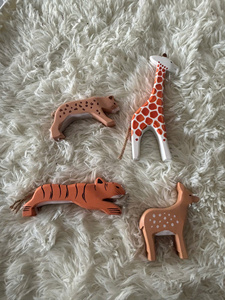 Colección de Juguetes de Madera con Forma de Animales y Hongos, Manualidades de Madera con Forma de Animales para Niños, Seguras para Niños - Product Image 6