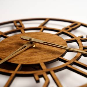 Reloj de Madera Hecho a Mano, Decoración de Pared con Reloj de Madera, Reloj de Pared Grande de Madera, Reloj de Pared de Madera con Números, Reloj de Pared de Madera - Product Image 4