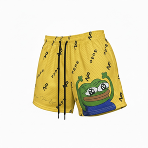 Pantalones Cortos Casuales de Malla de Alta Calidad con 7 Pulgadas de Largo Interior, Diseño Personalizado con Serigrafía, Estilo Urbano de Baloncesto para Hombre - Product Image 1